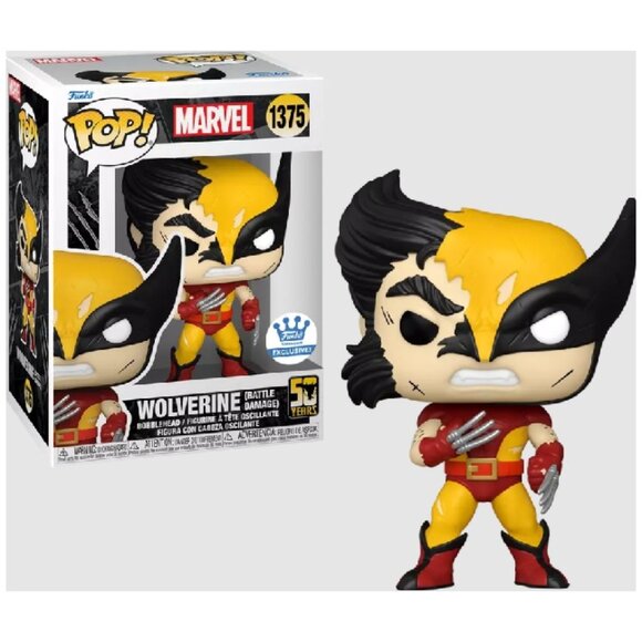 NIB - Funko POP! Marvel: Wolverine [Battle Damage] (Funko) #1375 - Picture 1 of 8